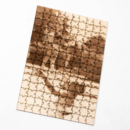 Puzzle 150 pièces Photo gravée sur bois