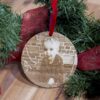 Boule de Noël Cerf personnalisable avec photo gravée – Image 2