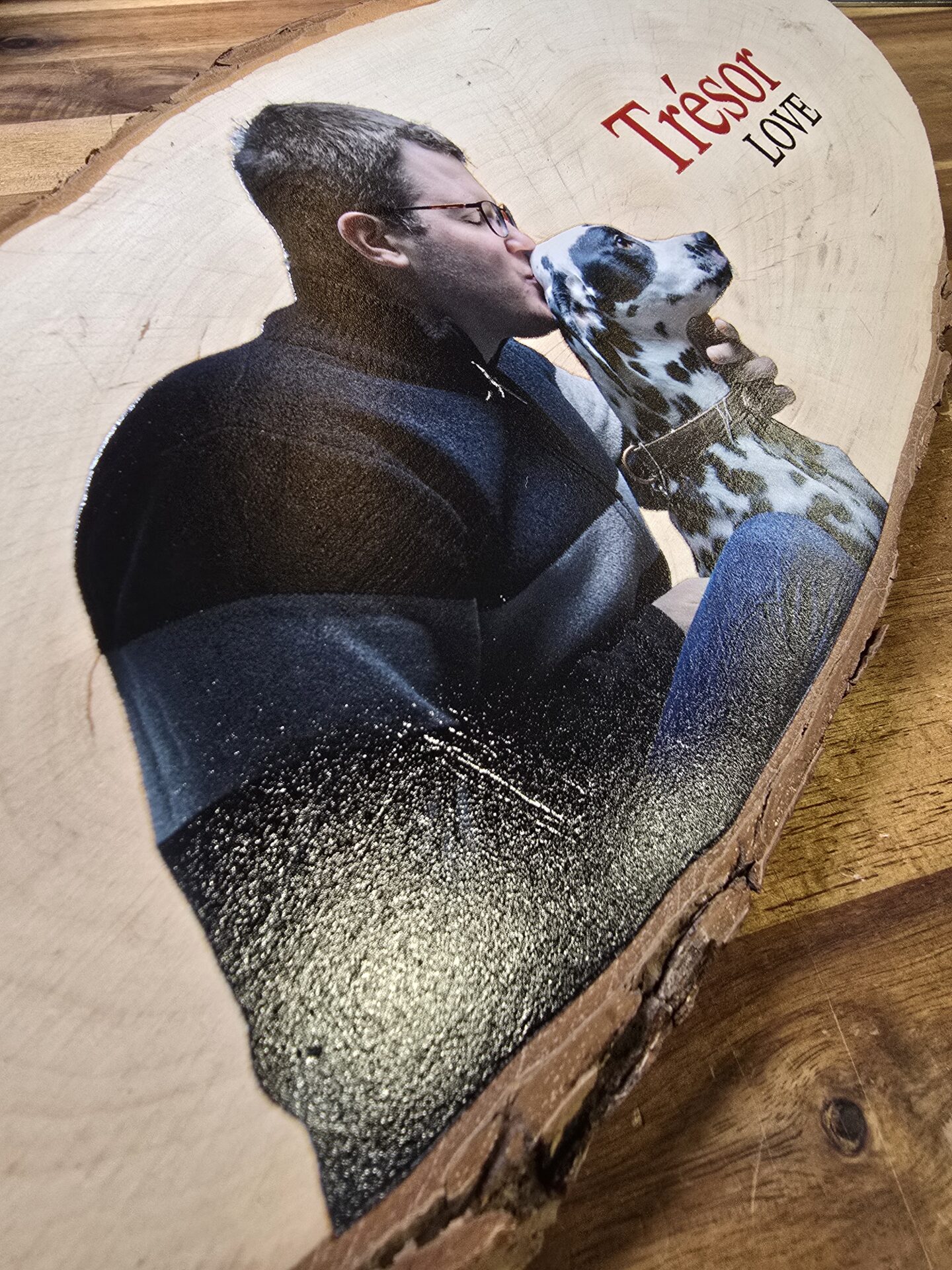 Rondin de Bois Personnalisé avec Photo Couleur – Impression Haute Définition sur Bois Naturel – Image 6